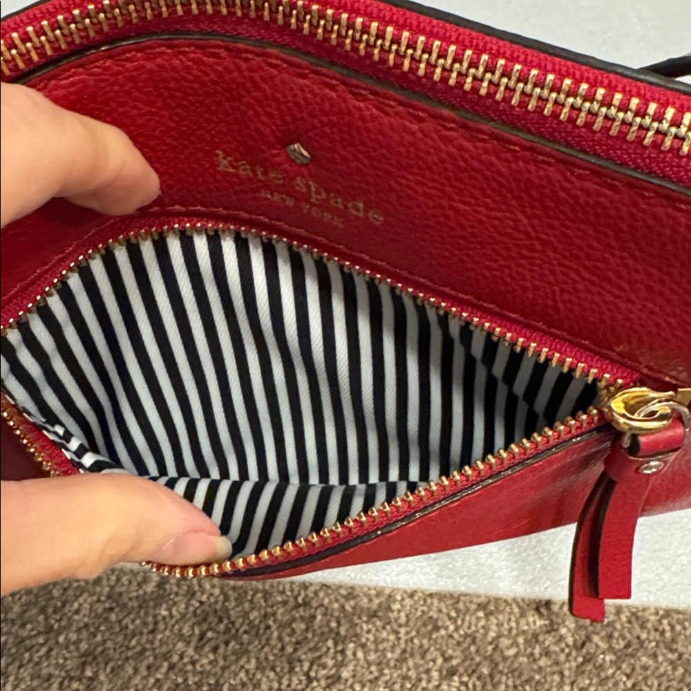 kate spade Red Leather Crossbody Bag - Picture 6 of 8